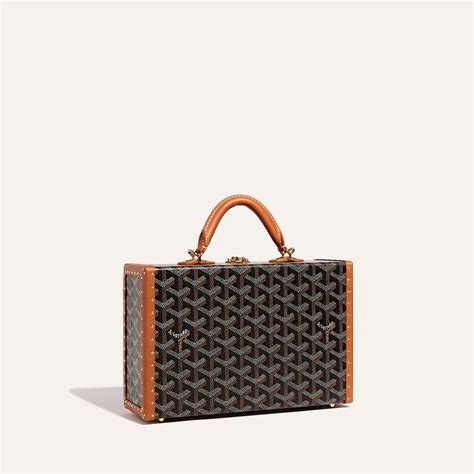 goyard grand hotel trunk bag.